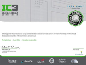 Chứng chỉ tin học IC3 18